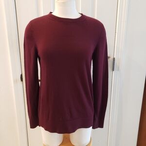 Katherine Barclay Deep Wine Long Sleeve Top